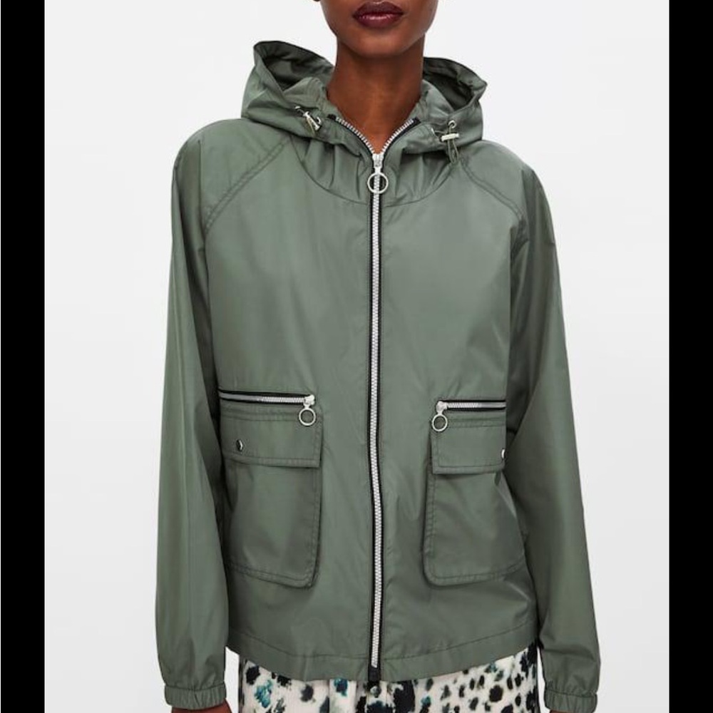 Zara Basic Light Green Jacket Size M - image 1